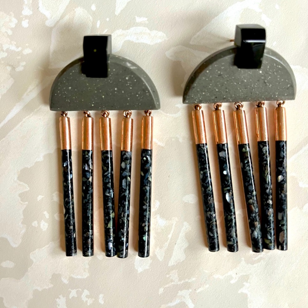 Anthropologie large chandelier earrings